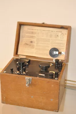 Buy Antique Leeds & Northrup Multiple Range Potentiometer Indicator W/ Solid Oak Box • 50$