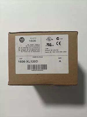 Buy 1606-XL120D Allen Bradley Power Supply - New, Sealed And Unused In Box • 119.99$