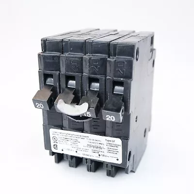 Buy Siemens - Q22015CT Type QT, 20/15A, 120/240V, 2 Pole Quad Circuit Breaker • 34.44$
