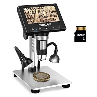 Buy 1000X Error Coin Micro - Scope With 4.3  LCD Screen, USB Digital LED Fill Lights • 76.74$
