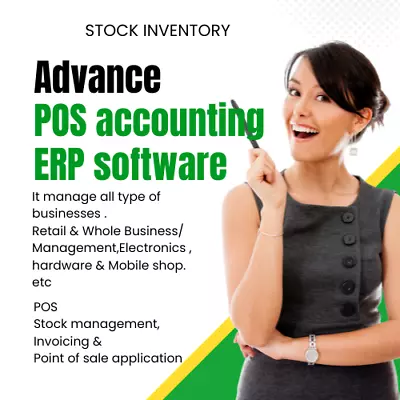 Buy Advance Pos Accounting Track Stock Inventory Software ERP CRM 1 Year Fee • 43.38$