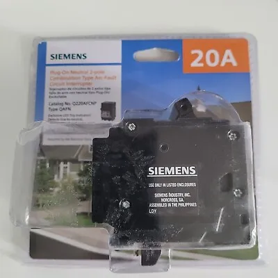Buy Siemens Q220AFCNP Combination Arc Fault Circuit Breaker - NEW • 60$