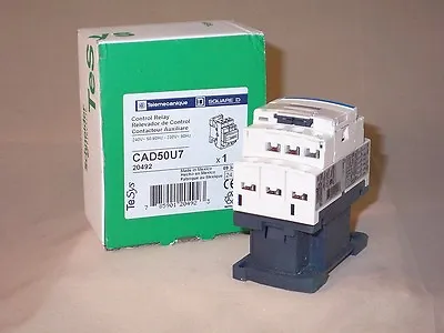 Buy SCHNEIDER ELECTRIC  Telemecanique, SQ D  CAD50U7 Control Relay 12VAC  (NIB) • 50$