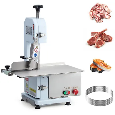 Buy 550W Commercial Meat Bone Cutting Machine Electric Meat Bandsa With 5 Saw Blades • 356.24$