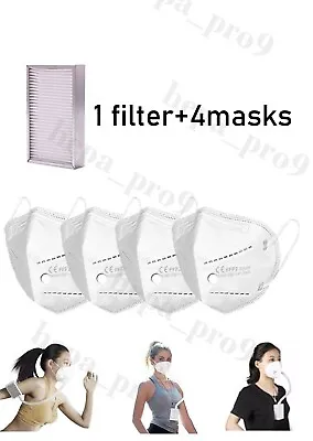 Buy 4 Replacement Masks +1 Hepa Filter For Broad Airpro Purifying Respirator • 16.99$