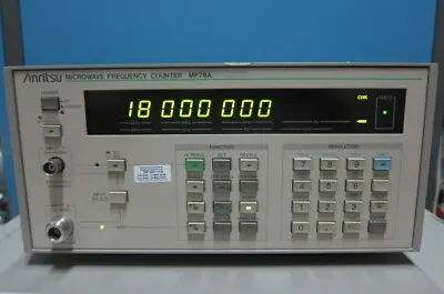 Buy Anritsu MF76A Microwave Frequency Counter, 10Hz-18GHz (Cal Valid Till May 2022) • 900$