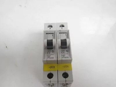 Buy 5SX2 C4 230/400 Siemens Circuit Breaker 1 Pole *Lot Of 2* (Used And Tested) • 15.40$
