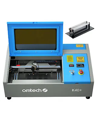 Buy OMTech 40W 8 X12  K40+ CO2 Laser Engraver With Rotary Axis For Wood Glass More • 599.99$