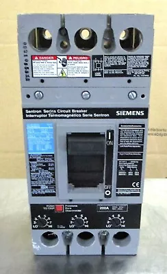 Buy Siemens FXD63B200 SENTRON MOLDED CASE CIRCUIT BREAKER 3P 200A 600V Used Take Out • 785$