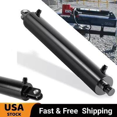 Buy Universal Heavy Log Splitter Hydraulic Cylinder 4  Bore X 24  Stroke X 1.75  Rod • 349.91$