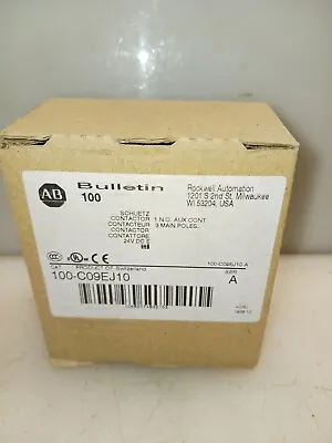 Buy New Allen Bradley 100-c09ej10 Contactor 24 Vdc Coil 3 Pole • 67.49$