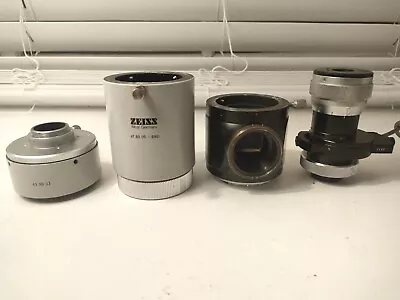 Buy Zeiss 476005-9901 Microscope Camera Adapter With Lens And 4 Pcs • 90$