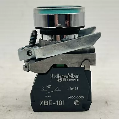 Buy Schneider Electric ZBV-B3 / ZBE-101 Green Push Button • 20$
