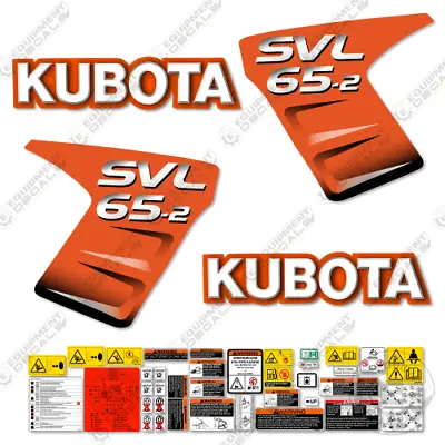 Buy Kubota SVL 65-2 Decal Kit Skid Steer Replacement Decals Kubota - 7 YR 3M Vinyl! • 174.95$
