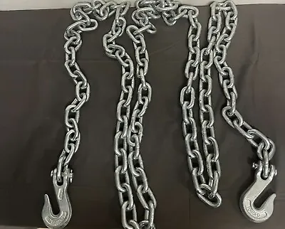 Buy 3/8  X 20ft H D Tow Chain With Hooks Towing Pulling Secure Truck Cargo Chains • 49.99$