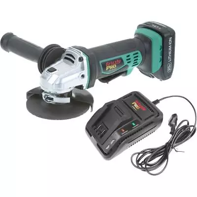 Buy Grizzly PRO T30299X1 20V Angle Grinder Kit With Li-Ion Battery & Charger • 161.95$