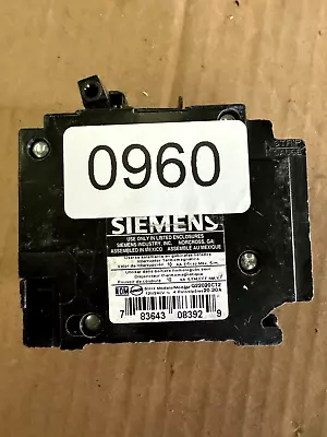 Buy Siemens Q22020CT2 20 20 20 20A QUAD 2-Pole Thermal Magnetic Circuit Breaker • 29.99$