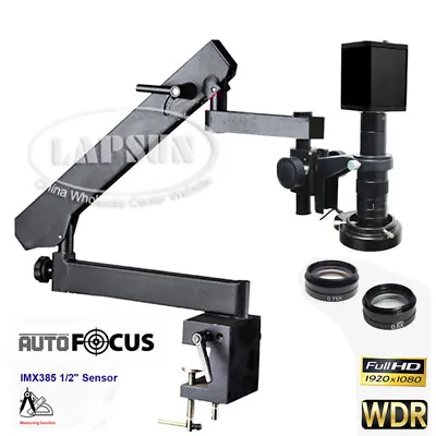 Buy IMX385 60FPS Auto Focus HDMI Industry Camera Microscope With Articulating Stand • 699$