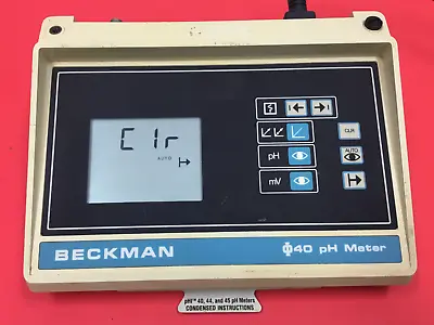 Buy Beckman - Φ40 PH Meter - Model: 123118 • 49.99$