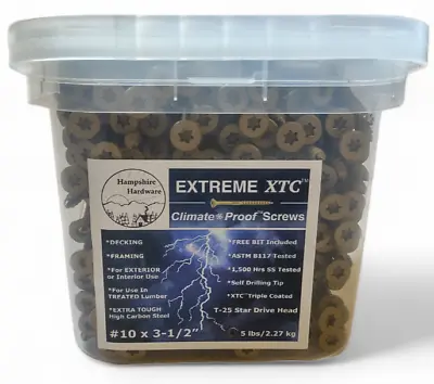 Buy XTC™ Climate Proof™ Decking And Framing Screws #10 X 3.5  • 32.99$