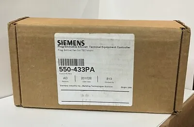 Buy New SIEMENS - Programmable BACnet TEC Terminal Equipment Controller 550-433PA • 43.99$