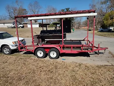 Buy 2013 Commercial BBQ Trailer With Smoker And Hot Box • 5,500$