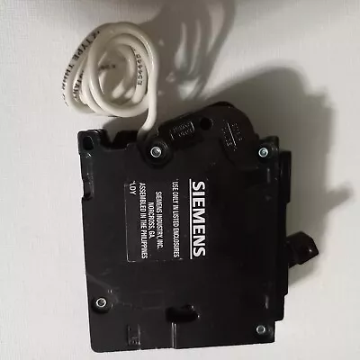 Buy Siemens Q215AFCNP 15 Amp 2-Pole Plug On Neutral Circuit Breaker - Black • 30$