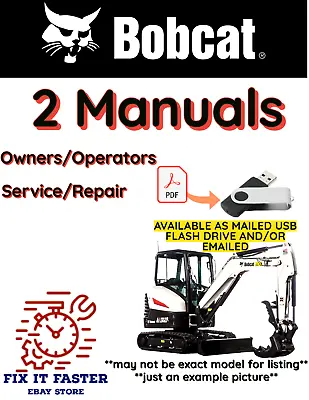 Buy Bobcat 341 Compact Excavator Operators Service Repair Owners Shop Manual Pdf Usb • 50$