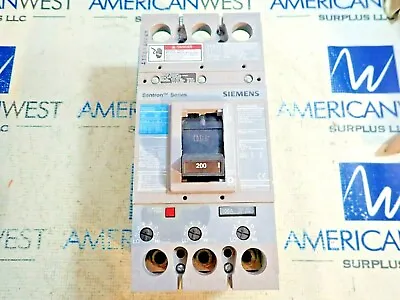 Buy Siemens FXD63B200 200 Amp 600V 3 Pole FXD6 Circuit Breaker  -TESTED • 395$