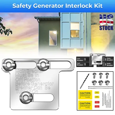 Buy US Generator Interlock Kit For Siemens Mury Chalenoer TE Sub Panels 100-200 Amp • 37.79$