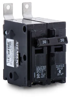 Buy Circuit Breaker Siemens B230 30 Amp 2 Pole 120/240V Bolt On Type BL • 38.89$