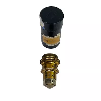 Buy Bausch And Lomb Opt. Co. Oil 1mm 1.9mm 1.25 97x Microscope Objective With Case • 67.50$