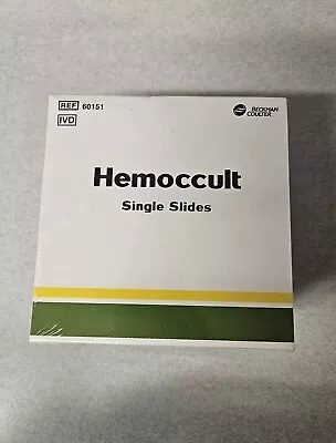 Buy Beckman Coulter Hemoccult Single Slides.  Ref: 60151 • 68$