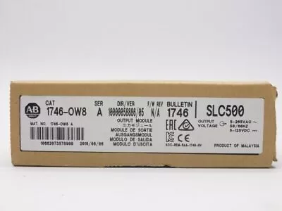 Buy New Allen Bradley 1746-OW8 SLC 500 Digital Contact Output Module Free Shipping • 152$