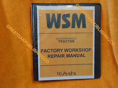 Buy KUBOTA M6060 M7060 Tractor SERVICE Workshop Repair Manual In Binder • 50.99$