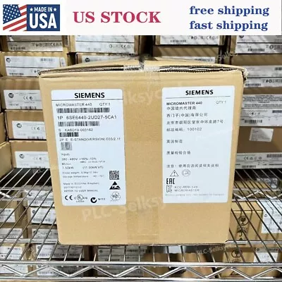 Buy New In Box SIEMENS 6SE6440-2UD27-5CA1 Micromaster 440 10HP 460V AC Drive • 529.70$