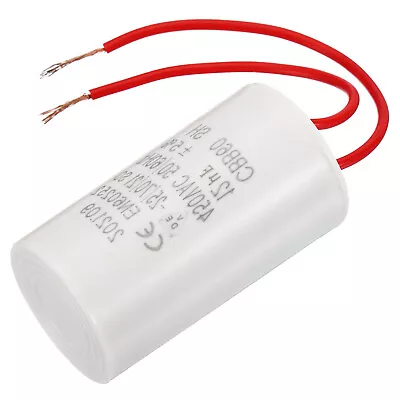 Buy CBB60 12uF Running Capacitor 75mmx40mm AC 450V 50/60Hz With 2Wires • 9.19$