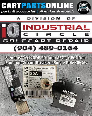 Buy Siemens Q120DF Dual Function AFCI/GFCI Circuit Breaker 20 Amp 120 Volt • 59.97$