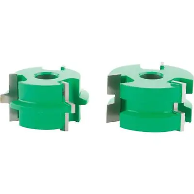 Buy Grizzly C2310 Shaper Cutter - 1/4  Tongue & Groove Set, 1/2  Bore • 74.95$