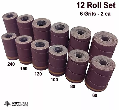 Buy Drum Sander Sanding Wraps/Rolls, For Supermax 16-32, SUPMX-71632, 12 Pc Set  • 79.99$