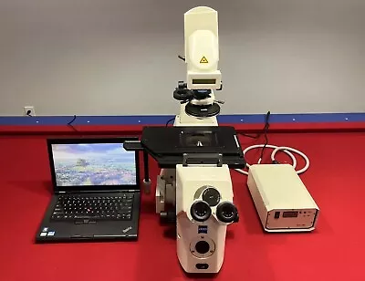 Buy 🔥Zeiss Axiovert 200m Inverted Fluorescence Phase Contrast Microscope Automated • 6,500$