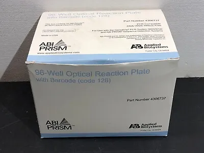 Buy Applied Biosystems 96-Well Optical Reaction Plate W/Barcode (128) 4306737 • 56.25$