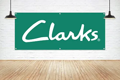 Buy For CLARKS Shoe Brand Exposure Generic Vinyl Banner Retail Sign Boutique Store • 36.99$