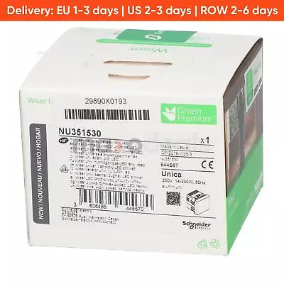 Buy Schneider Electric NU351530 New Unica Dimmer Push Type LED Wiser New NFP Sealed • 10.53$