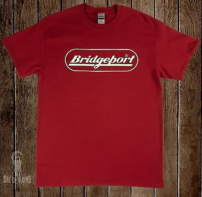 Buy Bridgeport Milling Machine Red W White Logo T Shirt (rare Vintage)  FREE SHIP • 16.99$