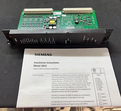 Buy Siemens XDLC Com Fire And Burg Device Loop Module Interface Card • 199.99$