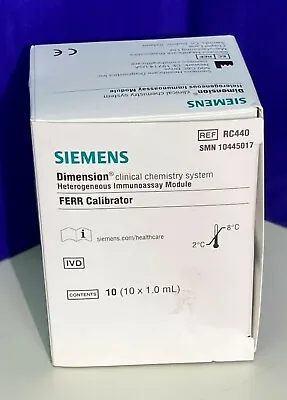 Buy RC440 Siemens Dade Dimension Ferritin Calibrator (10x1.0mL) [SMN #: 10445017] • 21$