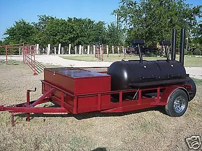 Buy NEW BBQ Pit Smoker Cooker And Charcoal Grill Trailer  • 7,600$