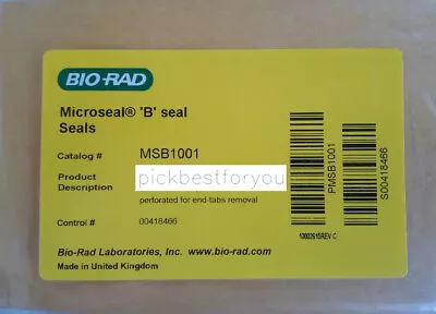 Buy 1pack/25pc Bio-rad MSB1001 96-well Plate Sealing Film #M794B QL • 247$