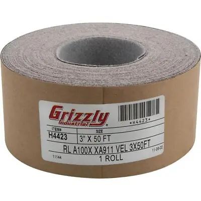 Buy Grizzly H4423 3  X 50' A/O Sanding Roll 100 Grit, H&L • 83.95$